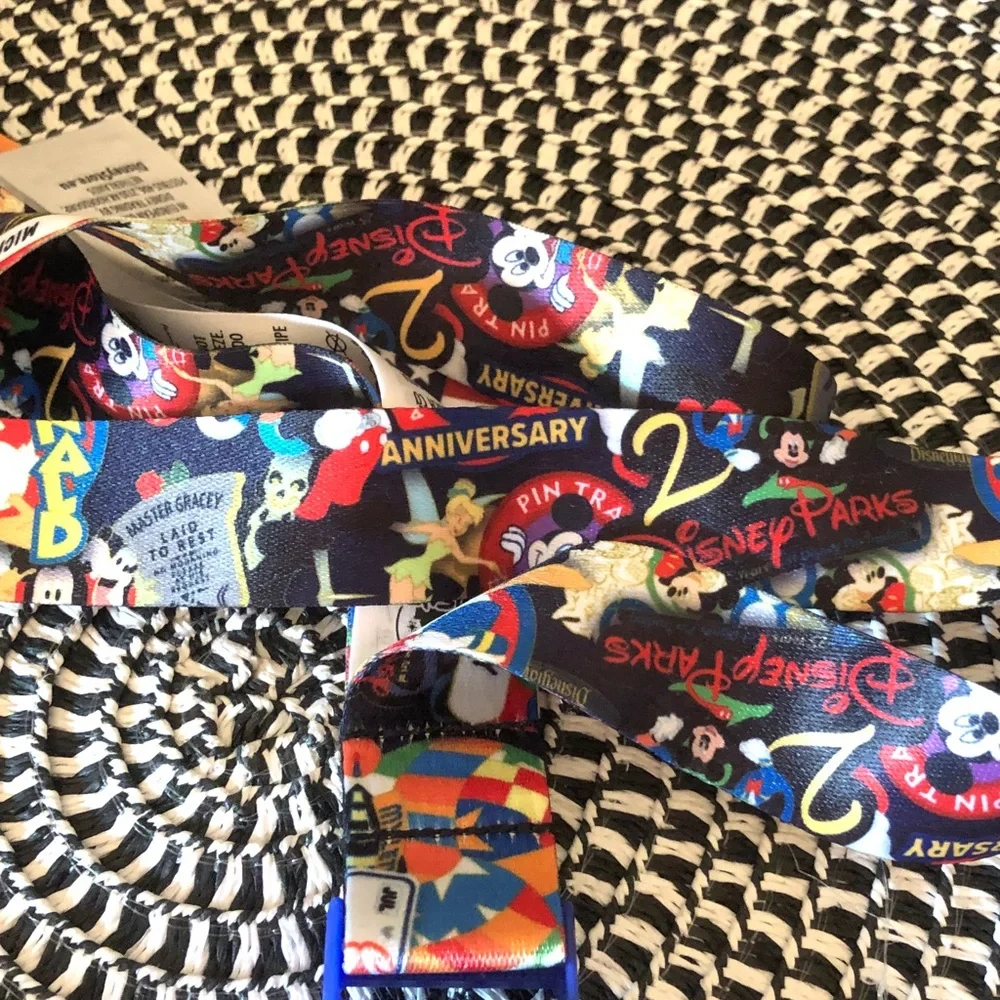 Authentic New with tag. Disney Multicolor Mickey Mouse Pin Lanyard